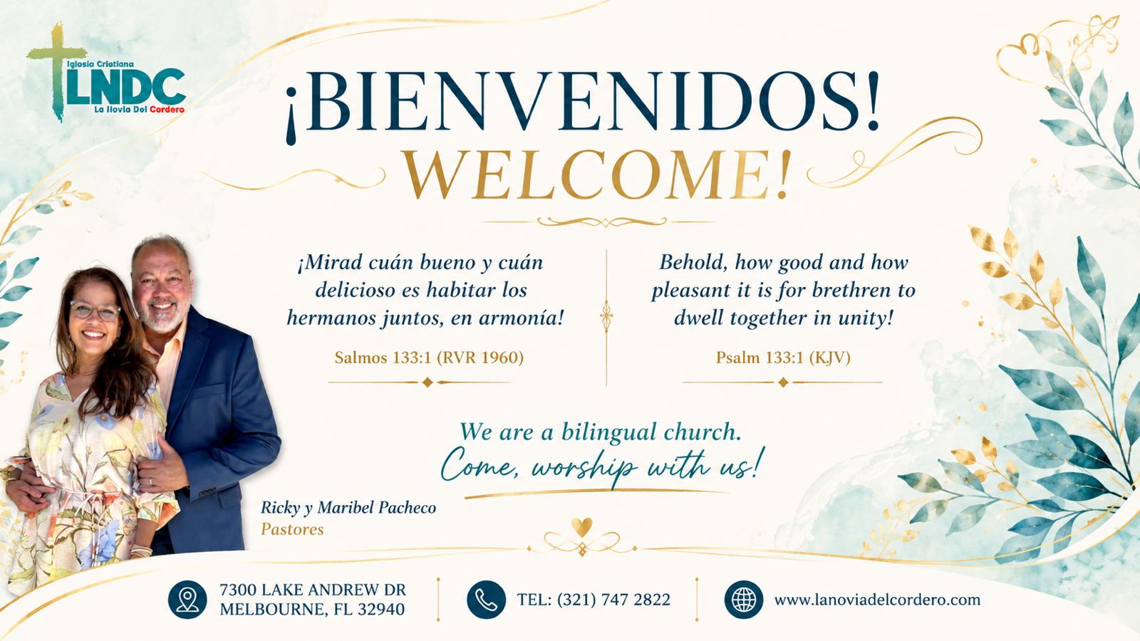 Bienvenidos — Iglesia Cristiana La Novia del Cordero